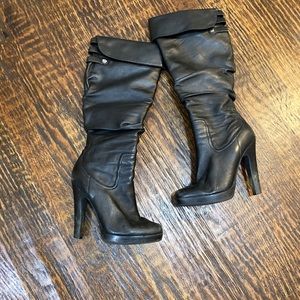 JESSICA SIMPSON platform scrunch boots